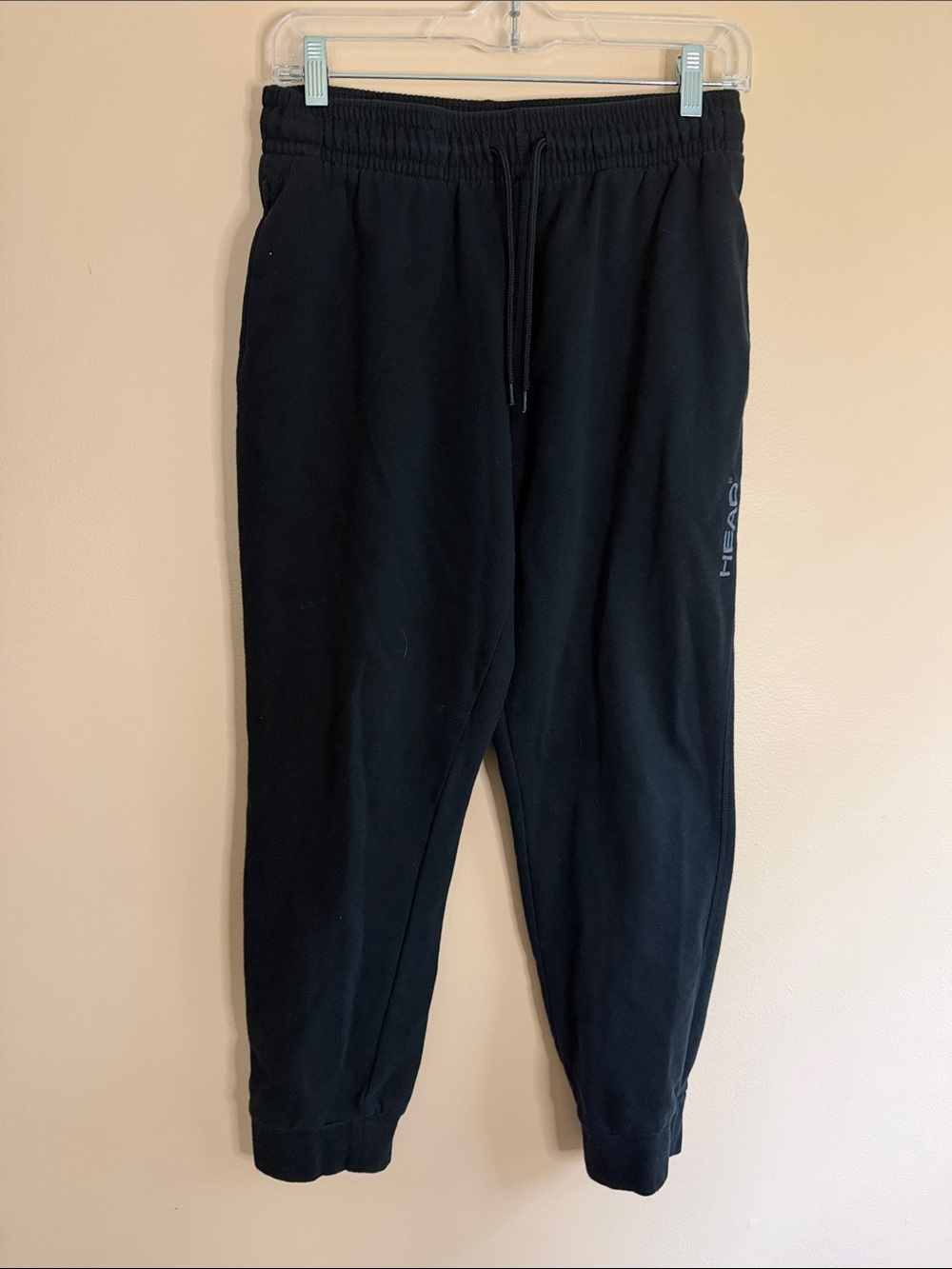 Head Men's Black Jogger Sweatpants with Side Logo